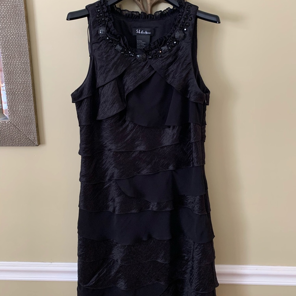 S.L.Fashions Black Dress